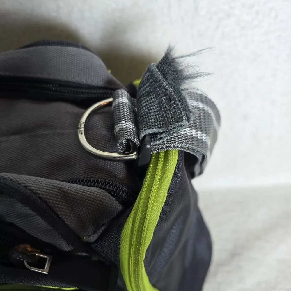 EDDIE BAUER Water Resistant Bag Green Gray & Black Large Diaper Bag